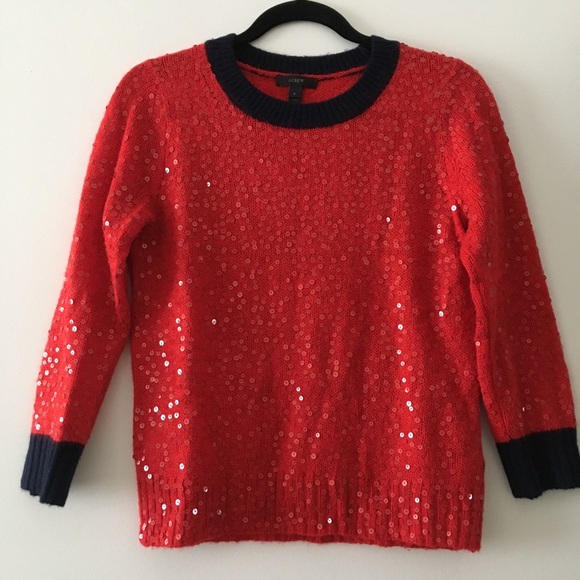 J. Crew Scattered Sequins Sweater - Picture 4 of 6
